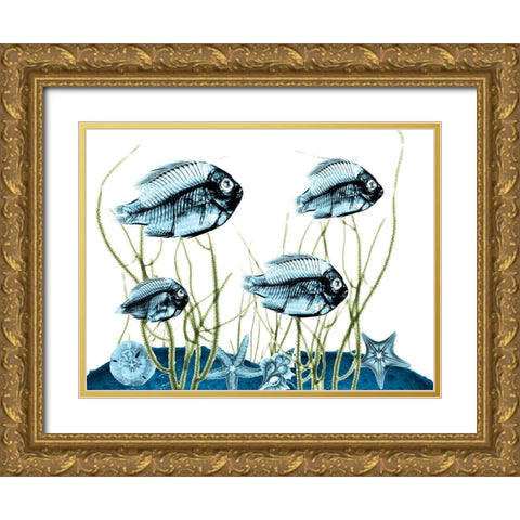 Aquatic Home 1 Gold Ornate Wood Framed Art Print with Double Matting by Koetsier, Albert