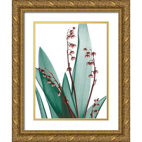 Elegance Blush 1 Gold Ornate Wood Framed Art Print with Double Matting by Koetsier, Albert