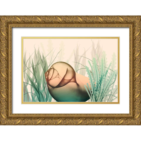 Underwater Dawn 2 Gold Ornate Wood Framed Art Print with Double Matting by Koetsier, Albert