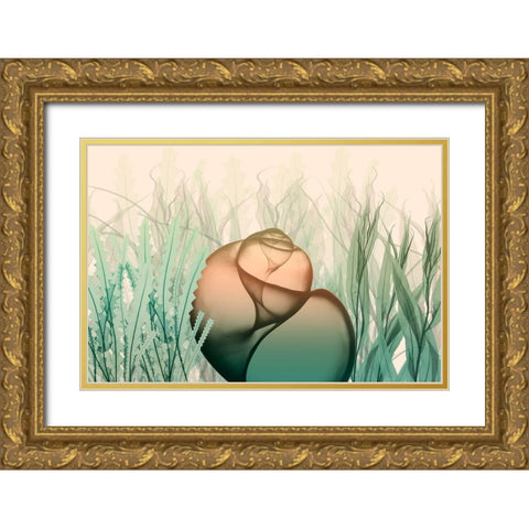 Underwater Dawn 3 Gold Ornate Wood Framed Art Print with Double Matting by Koetsier, Albert