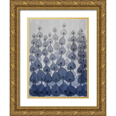 Sapphire Forest 1 Gold Ornate Wood Framed Art Print with Double Matting by Koetsier, Albert