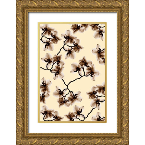 Peeking Foliage 1 Gold Ornate Wood Framed Art Print with Double Matting by Koetsier, Albert