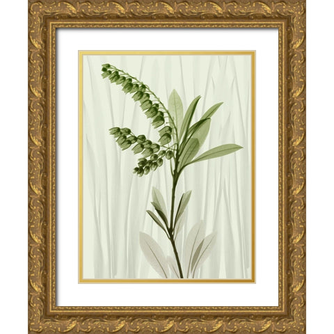 Radiant Greens 1 Gold Ornate Wood Framed Art Print with Double Matting by Koetsier, Albert