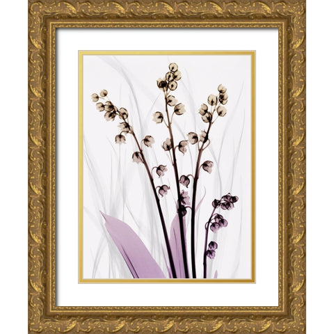 Radiant Snowdrops 3 Gold Ornate Wood Framed Art Print with Double Matting by Koetsier, Albert