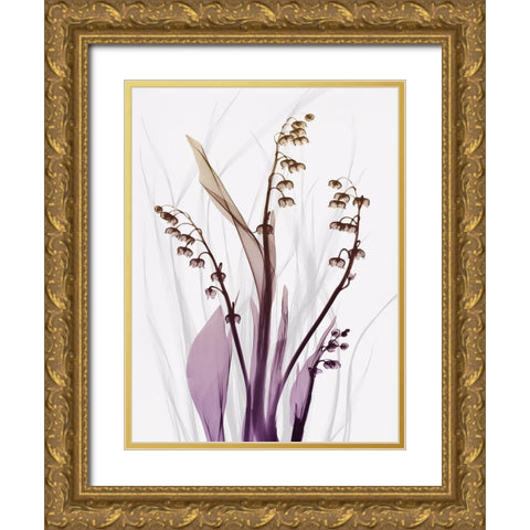 Radiant Snowdrops 4 Gold Ornate Wood Framed Art Print with Double Matting by Koetsier, Albert