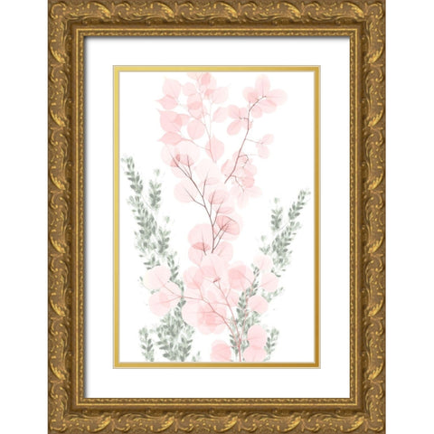 Blushing Bouquet 1 Gold Ornate Wood Framed Art Print with Double Matting by Koetsier, Albert