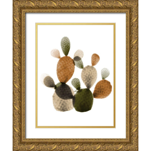 Urban Cactus Bunch 2 Gold Ornate Wood Framed Art Print with Double Matting by Koetsier, Albert