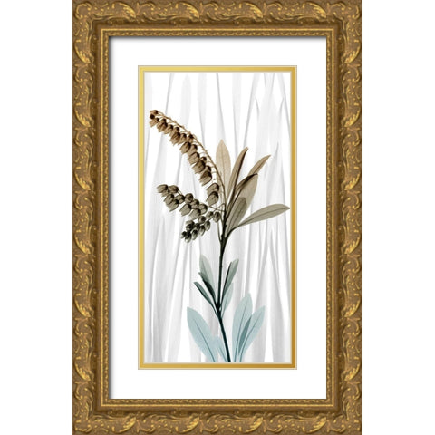 Suave Snowdrops 1 Gold Ornate Wood Framed Art Print with Double Matting by Koetsier, Albert