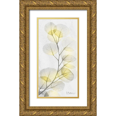 Eucalyptus Sunshine 1 Gold Ornate Wood Framed Art Print with Double Matting by Koetsier, Albert