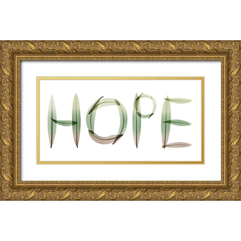 Hope Gold Ornate Wood Framed Art Print with Double Matting by Koetsier, Albert