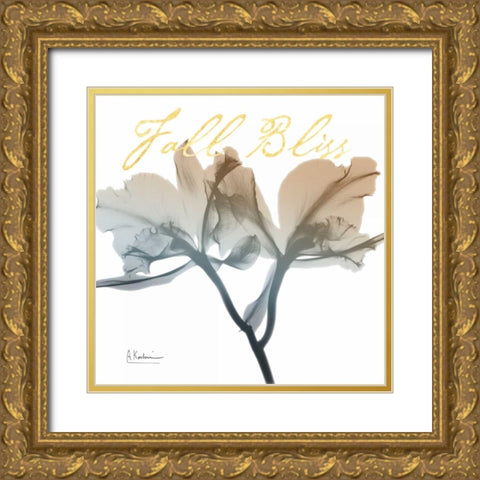 Blessed Orchid Gold Ornate Wood Framed Art Print with Double Matting by Koetsier, Albert