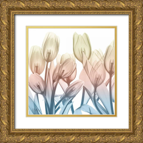 Fantastic Bloom Gold Ornate Wood Framed Art Print with Double Matting by Koetsier, Albert