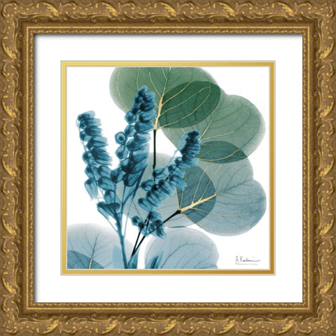 Golden Lilly Of Eucalyptus Gold Ornate Wood Framed Art Print with Double Matting by Koetsier, Albert