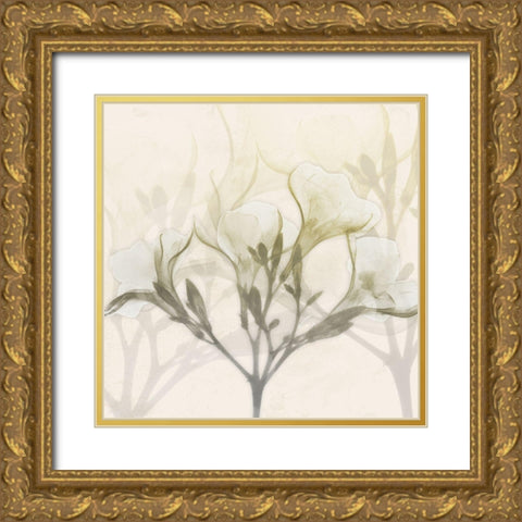 Sunkissed Oleander Gold Ornate Wood Framed Art Print with Double Matting by Koetsier, Albert