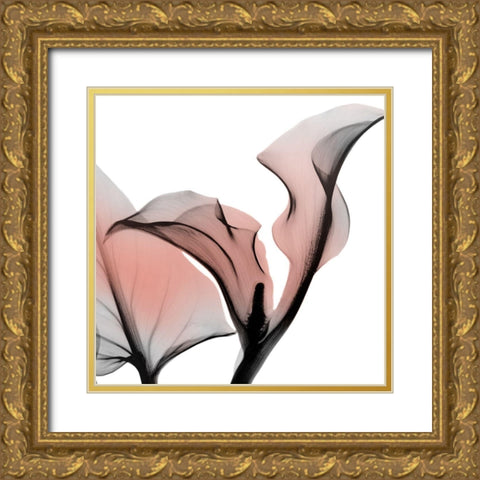 Dawned Calla Lily Gold Ornate Wood Framed Art Print with Double Matting by Koetsier, Albert