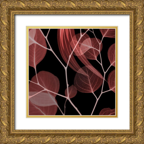 Coral Infused Eucalyptus 1 Gold Ornate Wood Framed Art Print with Double Matting by Koetsier, Albert