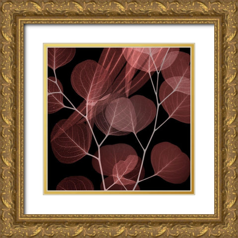 Coral Infused Eucalyptus 2 Gold Ornate Wood Framed Art Print with Double Matting by Koetsier, Albert