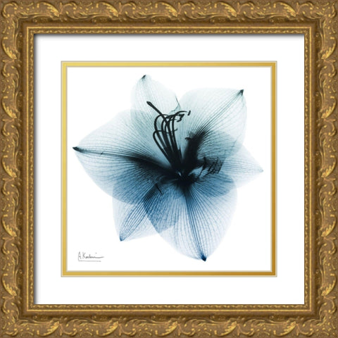 Glacial Amaryllis 1 Gold Ornate Wood Framed Art Print with Double Matting by Koetsier, Albert