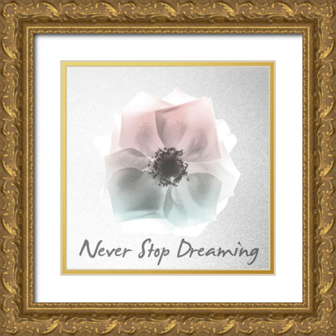 Never Stop Dreaming 1 Gold Ornate Wood Framed Art Print with Double Matting by Koetsier, Albert