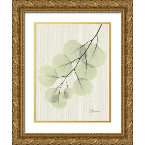 Eucalyptus E196 Gold Ornate Wood Framed Art Print with Double Matting by Koetsier, Albert