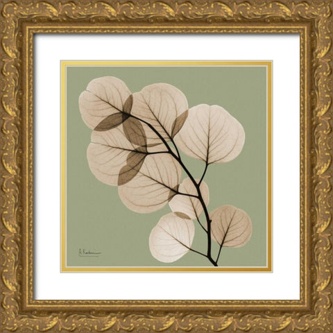 Eucalyptus Gold Ornate Wood Framed Art Print with Double Matting by Koetsier, Albert