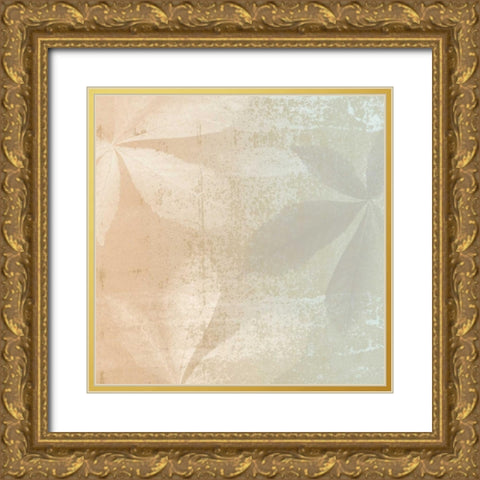 Shaded Leaves 2 Gold Ornate Wood Framed Art Print with Double Matting by Saunders, Alonzo