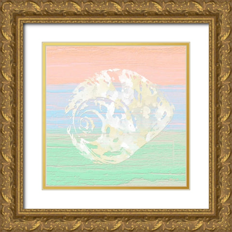 Pastel Coastal 2 Gold Ornate Wood Framed Art Print with Double Matting by Saunders, Alonzo