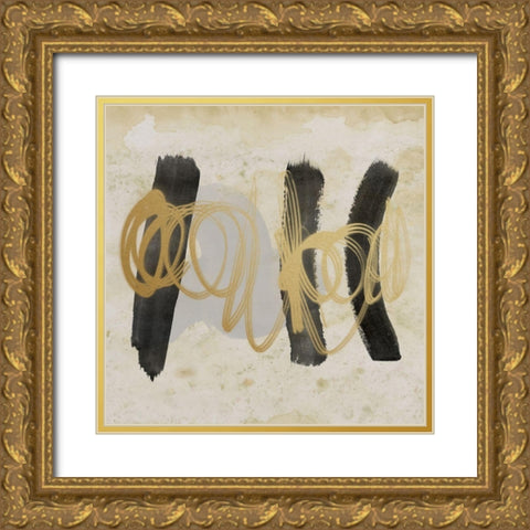 Peaceful Movement Gold Ornate Wood Framed Art Print with Double Matting by Saunders, Alonzo