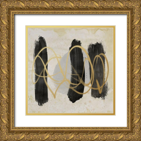 Peaceful Movement 2 Gold Ornate Wood Framed Art Print with Double Matting by Saunders, Alonzo