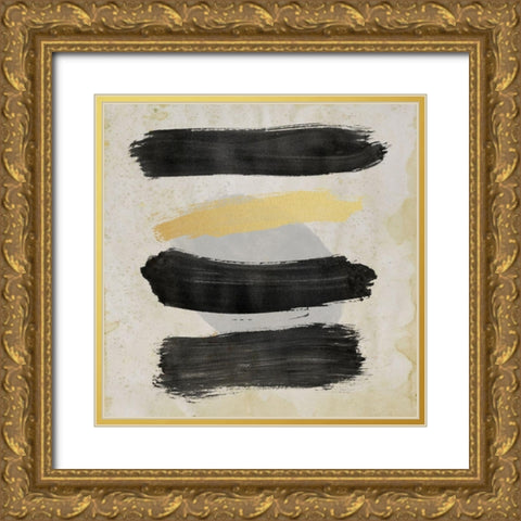 Up the Ladder Gold Ornate Wood Framed Art Print with Double Matting by Saunders, Alonzo