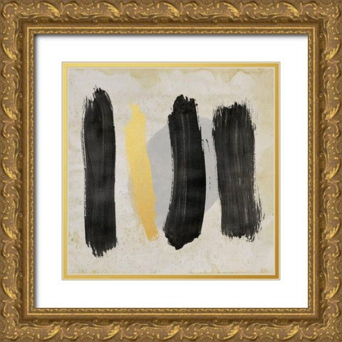 The Golden Path 1 Gold Ornate Wood Framed Art Print with Double Matting by Saunders, Alonzo