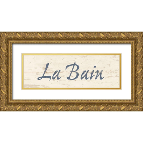 La Bain Gold Ornate Wood Framed Art Print with Double Matting by Vidal, Alicia