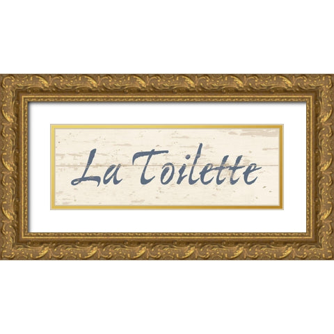 La Toilette Gold Ornate Wood Framed Art Print with Double Matting by Vidal, Alicia