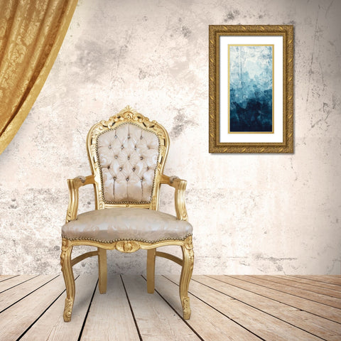 Ocean Flow 1 Gold Ornate Wood Framed Art Print with Double Matting by Vidal, Alicia