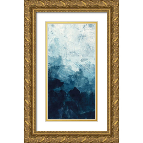 Ocean Flow 2 Gold Ornate Wood Framed Art Print with Double Matting by Vidal, Alicia
