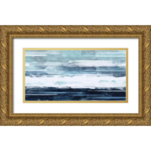 BlueHorizon Gold Ornate Wood Framed Art Print with Double Matting by Vidal, Alicia