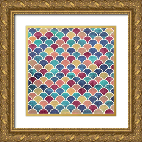 Geo Deep Prism Gold Ornate Wood Framed Art Print with Double Matting by Vidal, Alicia
