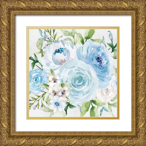 Floral Diversity 1 Gold Ornate Wood Framed Art Print with Double Matting by VIDAL, ALICIA