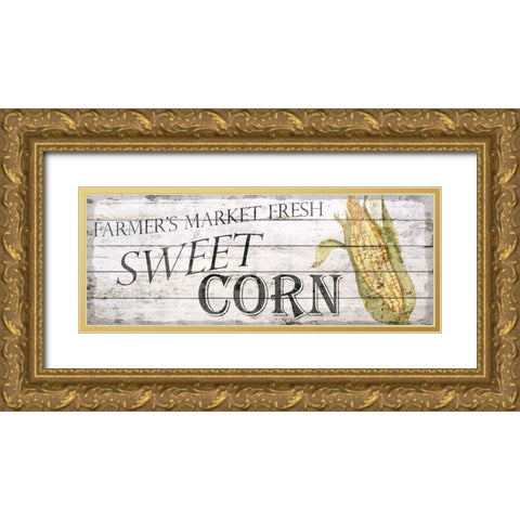 Farm Fresh Vegetables 1 Gold Ornate Wood Framed Art Print with Double Matting by Bailey, Ann