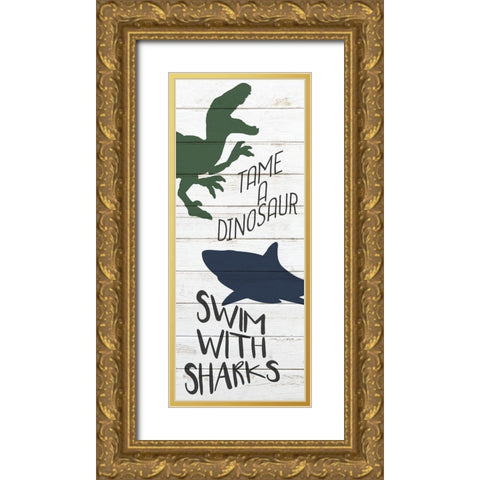 To Do 1 Gold Ornate Wood Framed Art Print with Double Matting by Bailey, Ann