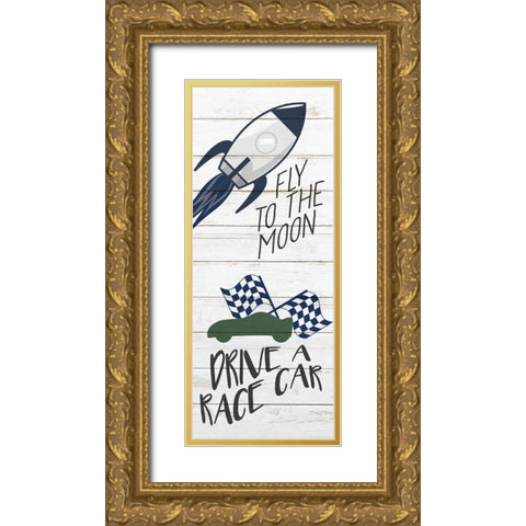 To Do 2 Gold Ornate Wood Framed Art Print with Double Matting by Bailey, Ann