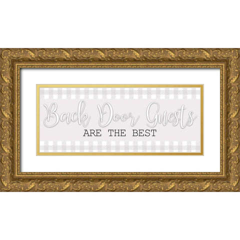 Back Door Gold Ornate Wood Framed Art Print with Double Matting by Bailey, Ann