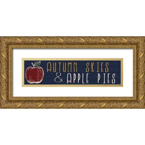 Apple Pies Gold Ornate Wood Framed Art Print with Double Matting by Bailey, Ann