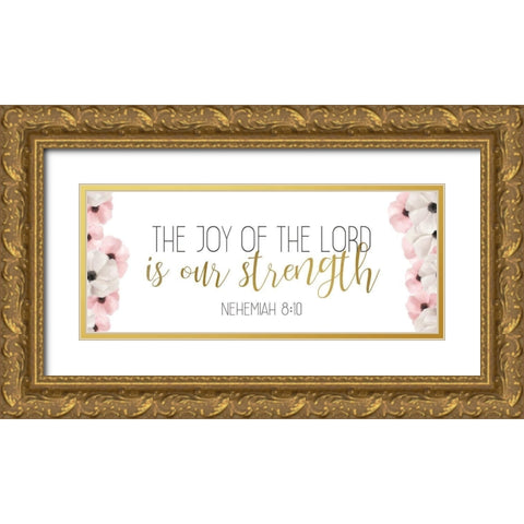 The Joy Gold Ornate Wood Framed Art Print with Double Matting by Bailey, Ann