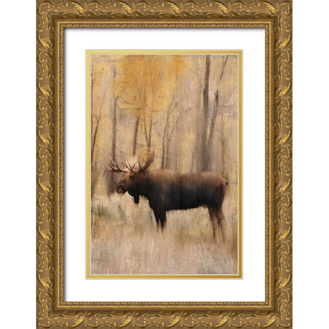 Golden Fall Gold Ornate Wood Framed Art Print with Double Matting by Bailey, Ann