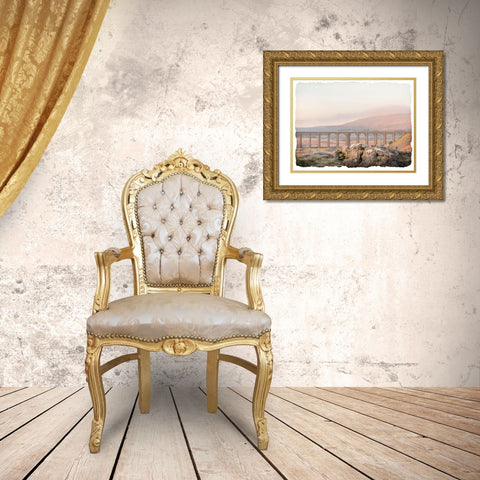 Across the Plains Gold Ornate Wood Framed Art Print with Double Matting by Bailey, Ann