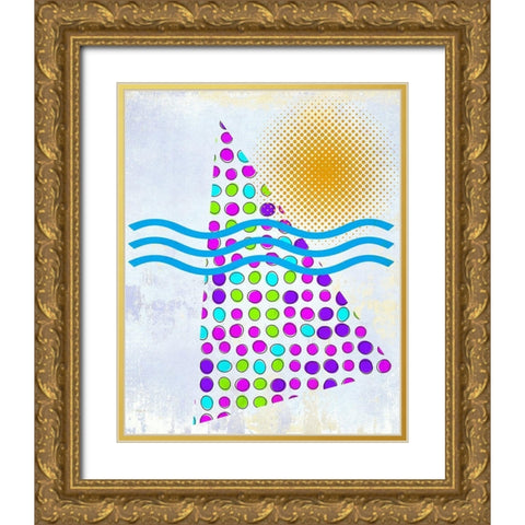 Sunny Day 1 Gold Ornate Wood Framed Art Print with Double Matting by Bailey, Ann