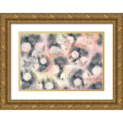 Watercolor Skulls Gold Ornate Wood Framed Art Print with Double Matting by Bailey, Ann