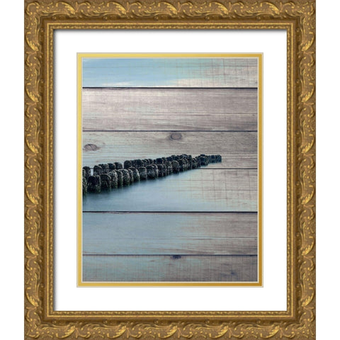 Endless Sea 3 Gold Ornate Wood Framed Art Print with Double Matting by Bailey, Ann