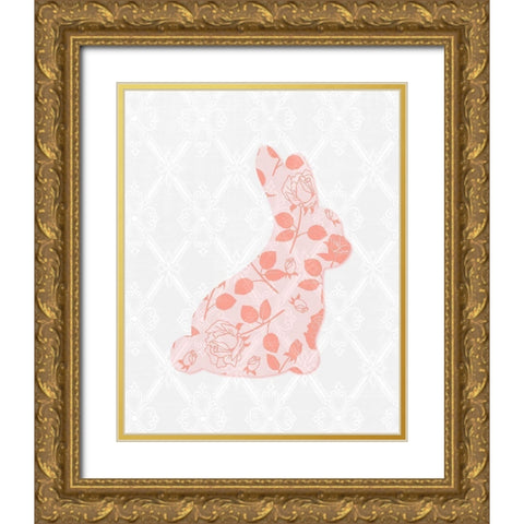 Bunny 1 Gold Ornate Wood Framed Art Print with Double Matting by Bailey, Ann